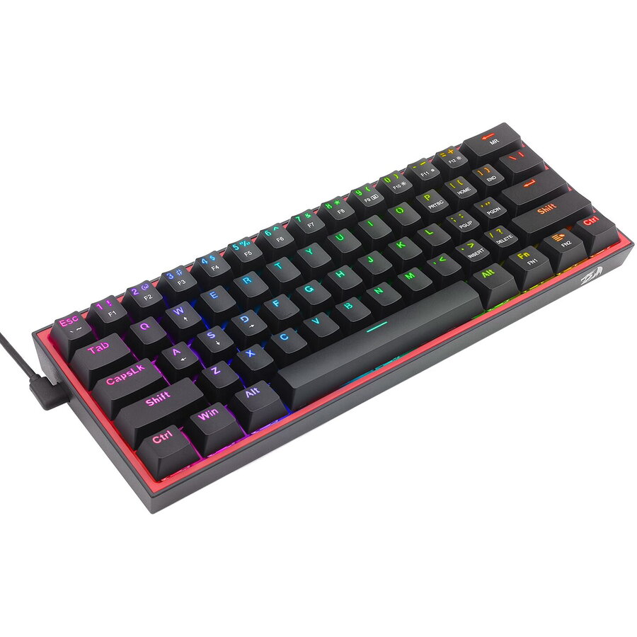 Tastatura Gaming cu Fir K617 Fizz RGB Negru