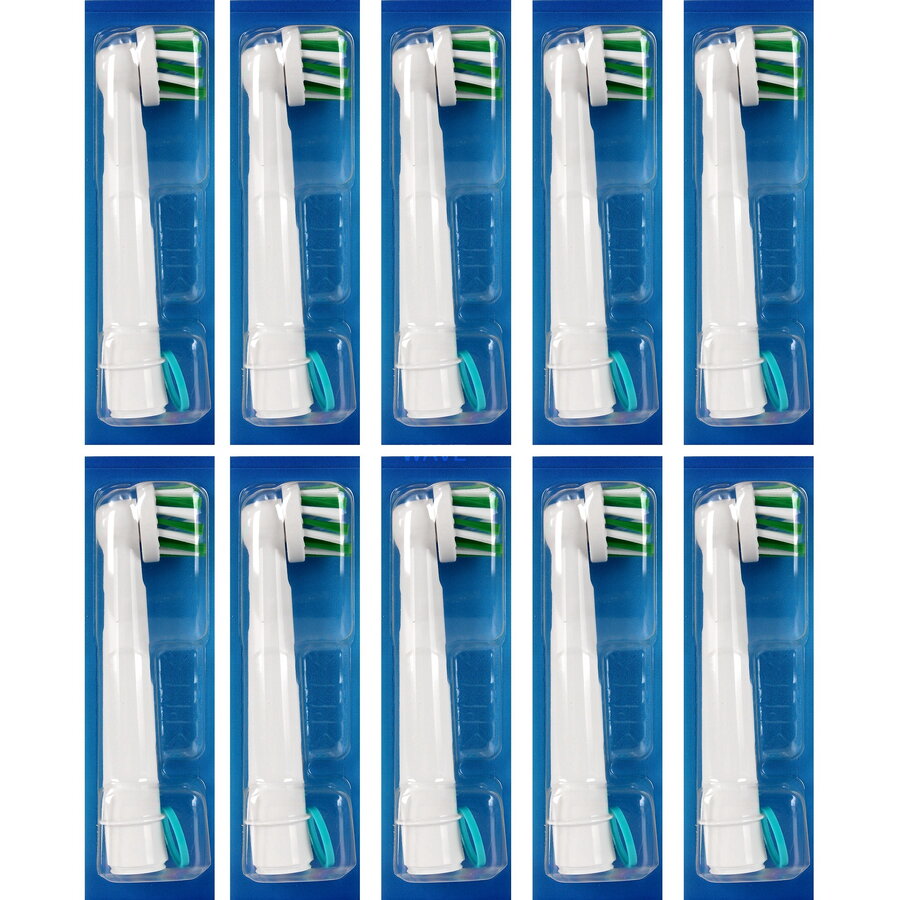 Oral-B Pro CrossAction brush heads, pack of 10 (frustration-free outer packaging)