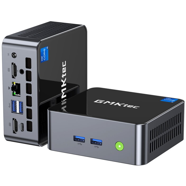 Mini PC M3 Intel Core i5-12450H 16GB 512GB SSD Windows 11 Pro Black