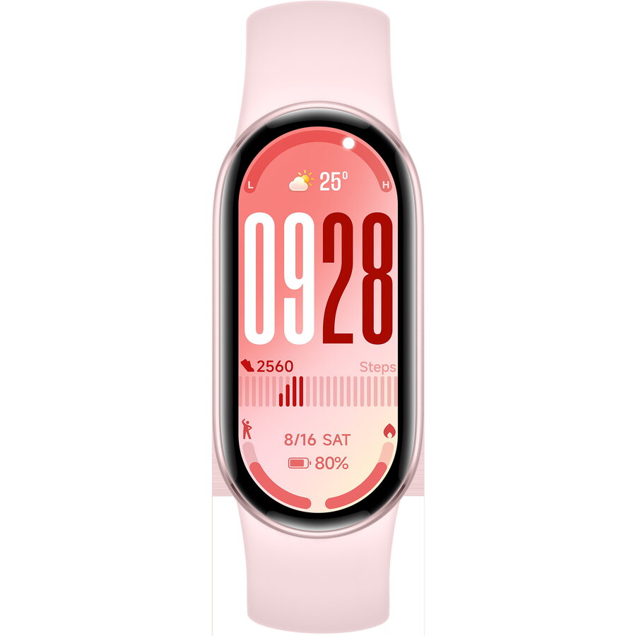 Bratara Fitness Smart Band 10, fitness tracker pink, TPU bracelet in Mystic Rose