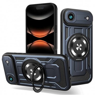 Husa Techsuit Apple iPhone 17 Air RuggedCam Albastru