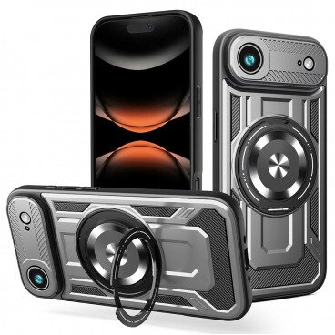 Husa Techsuit Apple iPhone 17 Air RuggedCam Gri