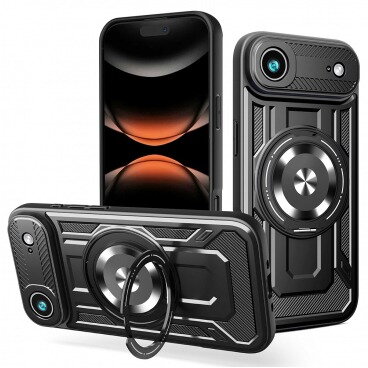 Husa Techsuit Apple iPhone 17 Air RuggedCam Negru