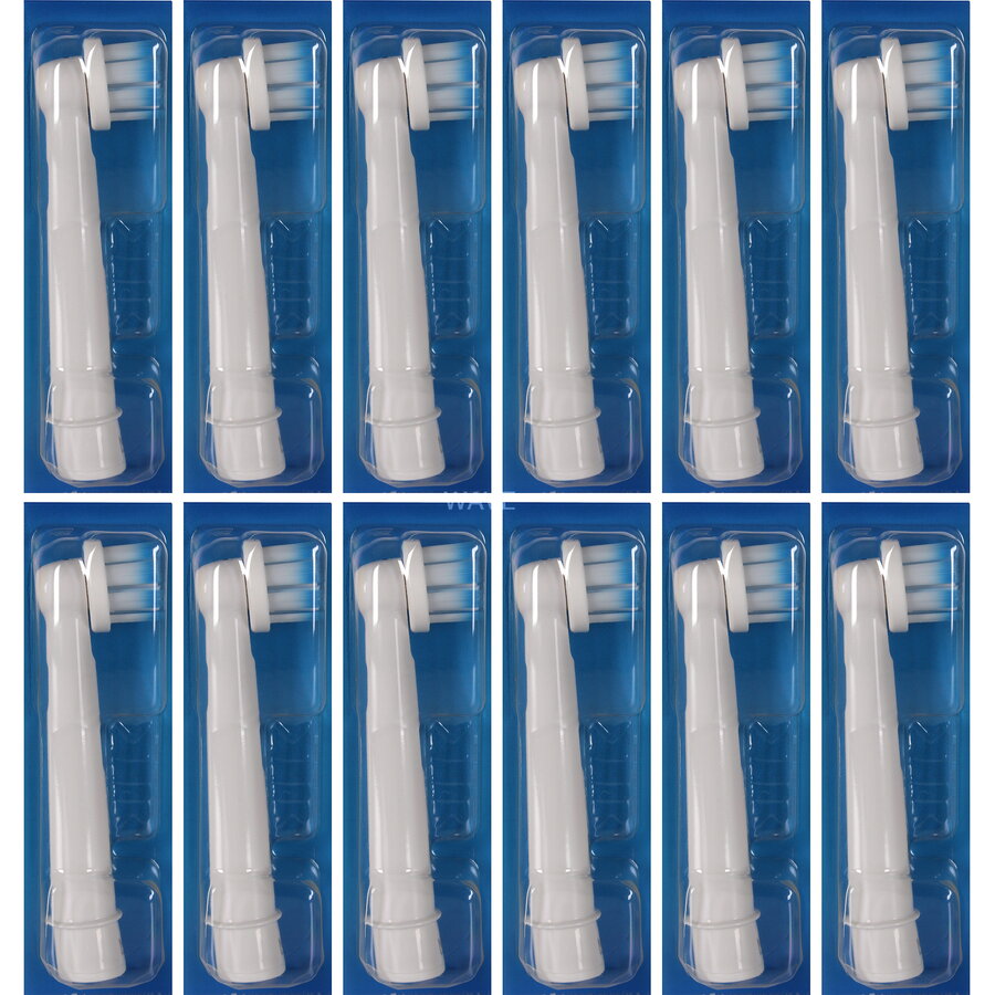 Pro Sensitive Clean brush heads, 12 pieces, white, frustration-free packaging