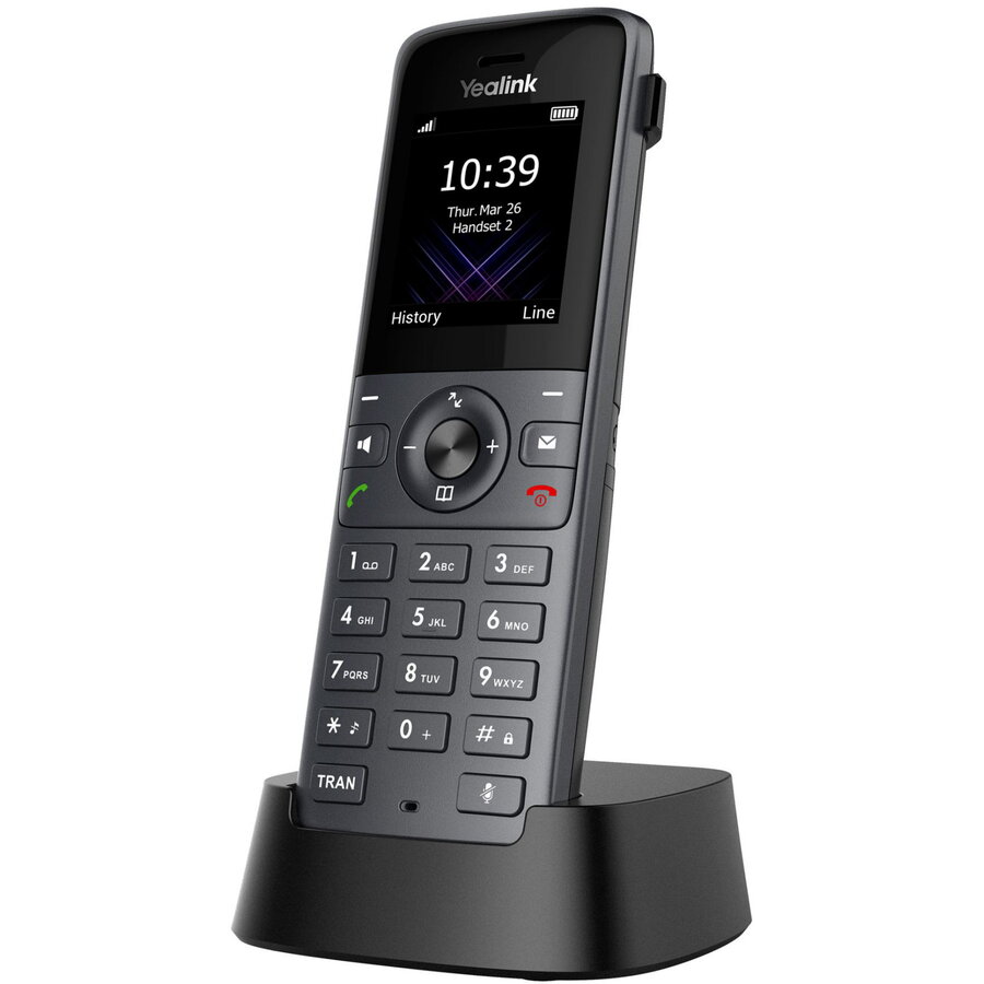 GPS W74H, analog telephone dark grey, DECT handset