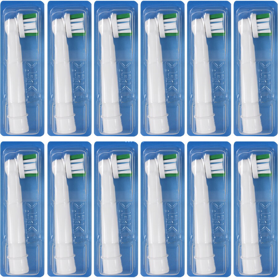 Pro Precision Clean Brush Heads 12 Pack Frustration-Free Packaging