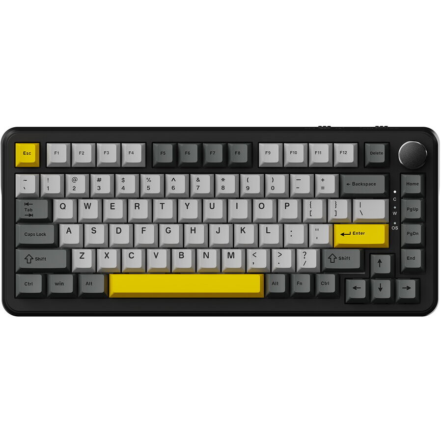 Tastatura Mecanica AK820 MAX Iluminare RGB USB-C Negru/Gri/Galben