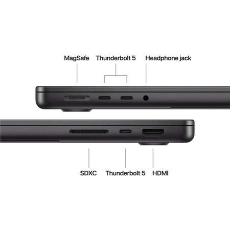 Laptop MacBook Pro 14.2 inch Liquid Retina XDR M5 Pro 18-Core 48GB 1TB SSD US English KB macOS Space Black