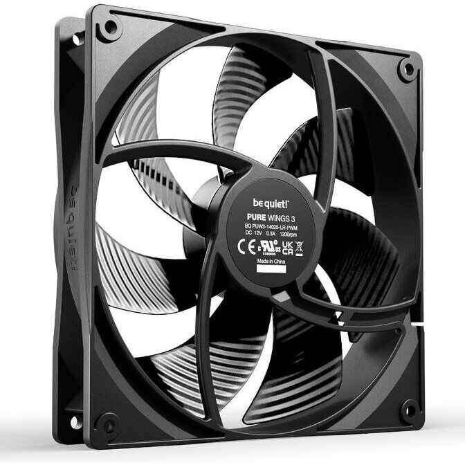 Ventilator Pure Wings 3  PWM 140mm 3Pack Negru