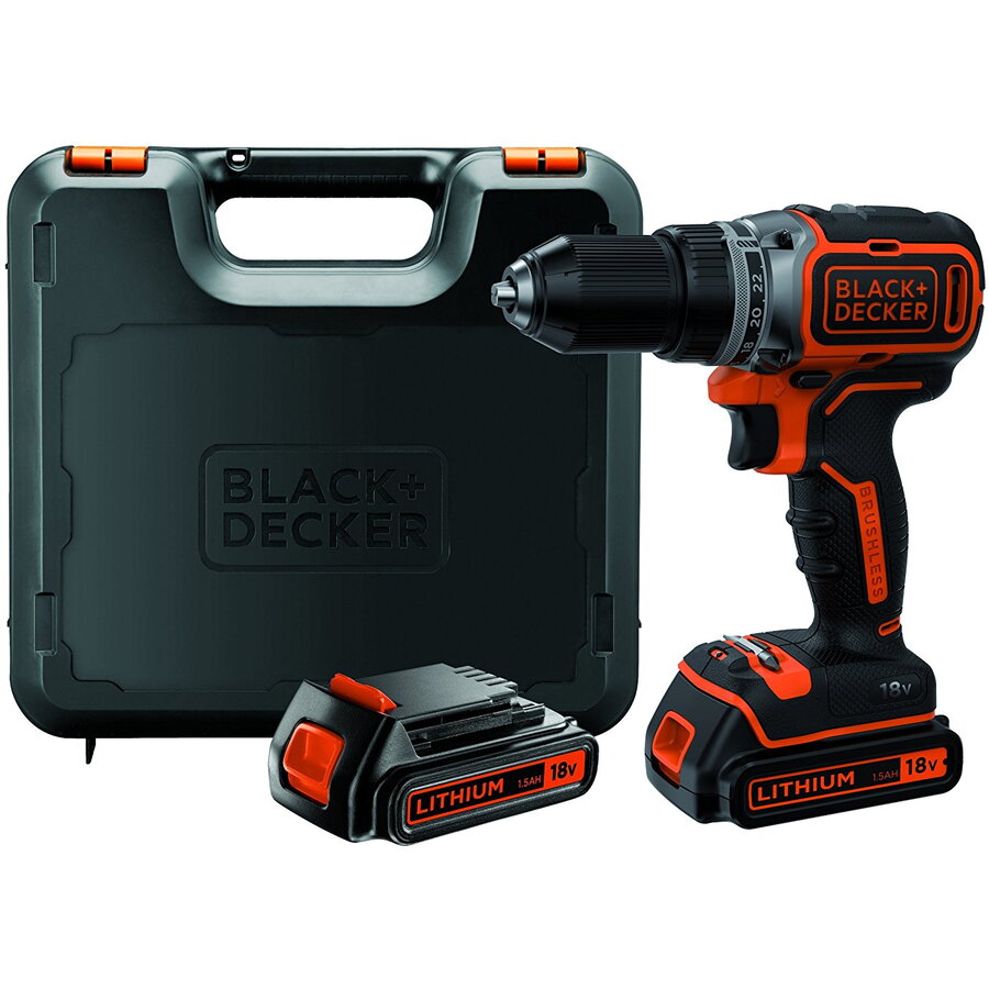 Black&Decker BL186KB cordless screw driller + case + 2 Batteries 1.5Ah