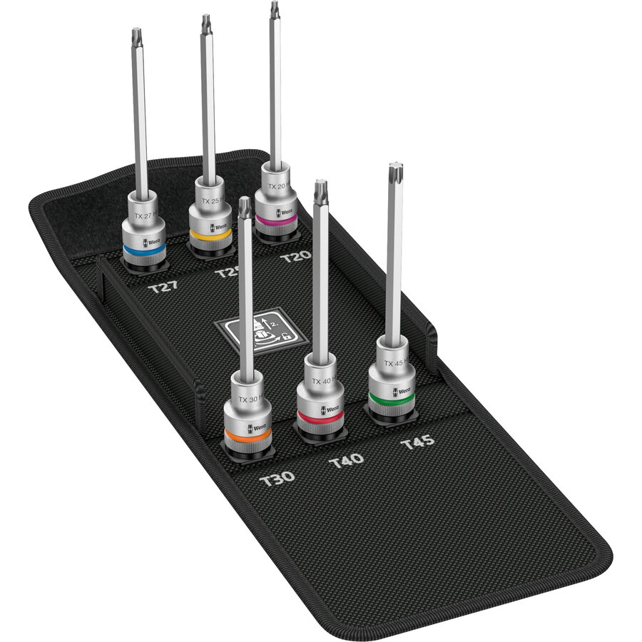 8767 C TORX HF 2 Zyklop bit nut set TORX, bit set (6 pieces, 1/2, with holding function)