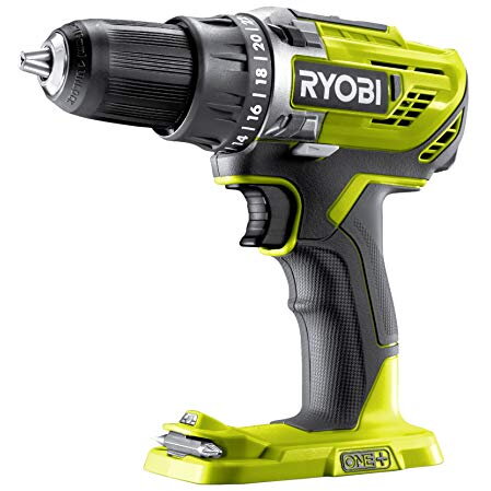 Masina de gaurit cordless drill R18DD3-0, 18 Volt (green / black, without battery and charger)