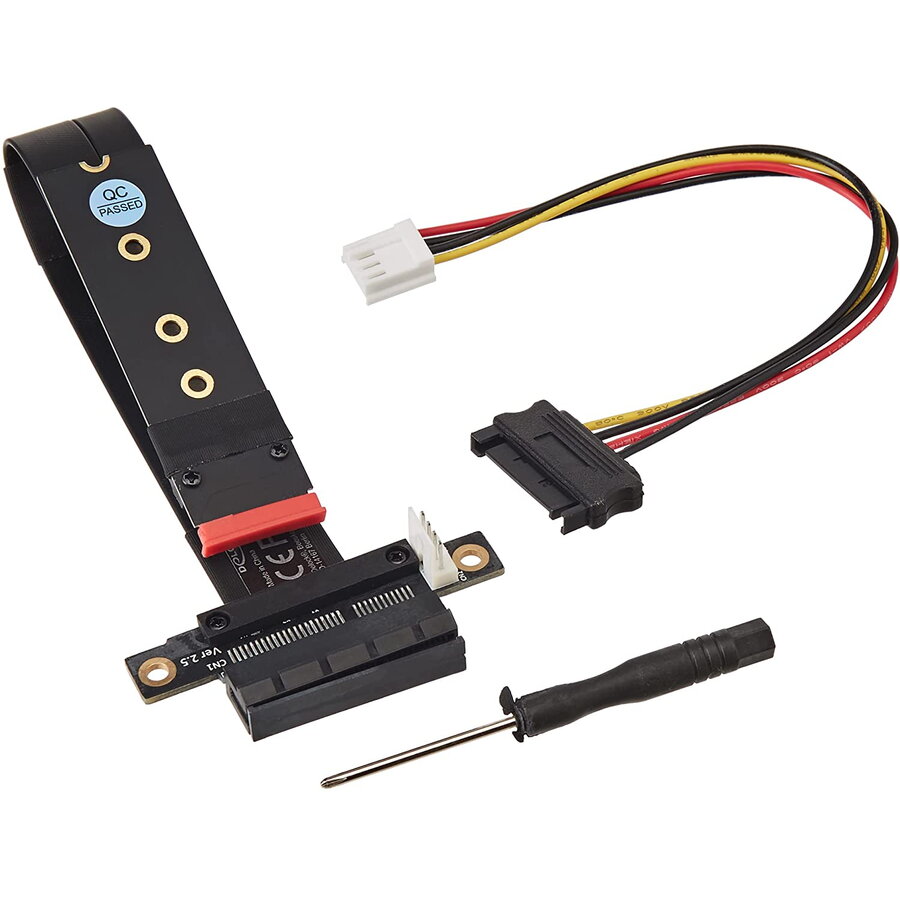 Adaptor M.2 Key M PCIe x4 NVMe - + 20cm