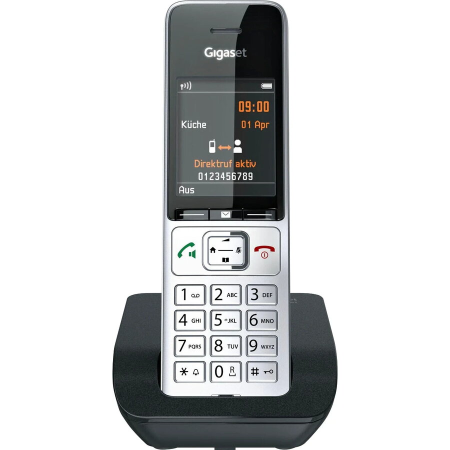 GPS COMFORT 500, analogue telephone (silver/black)