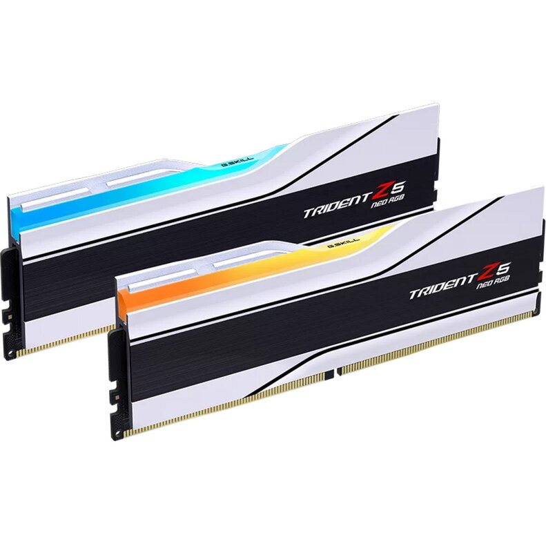 Memorie DDR5 - 32GB - 6000 - CL - 26 (2x 16 GB) dual kit (white, F5-6000J2636H16GX2-TZ5NRW, Trident Z5 NEO RGB, AMD EXPO)