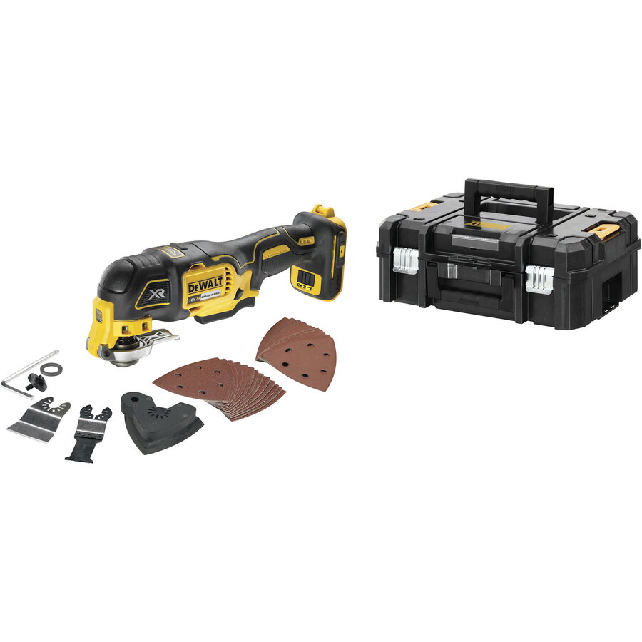 cordless multi-tool DCS356NT, 18V yellow/black, without battery and charger, in T STAK Box II