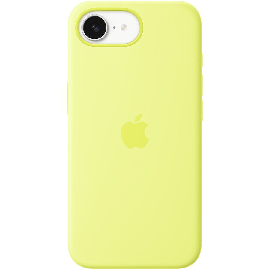 GPS Silicone Case, neon yellow, iPhone 16e