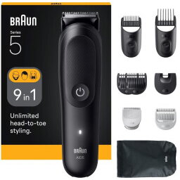 Masina de tuns Series 5 All-In-One Style Kit AIO5540, Hair Clipper Black, 9-in-1