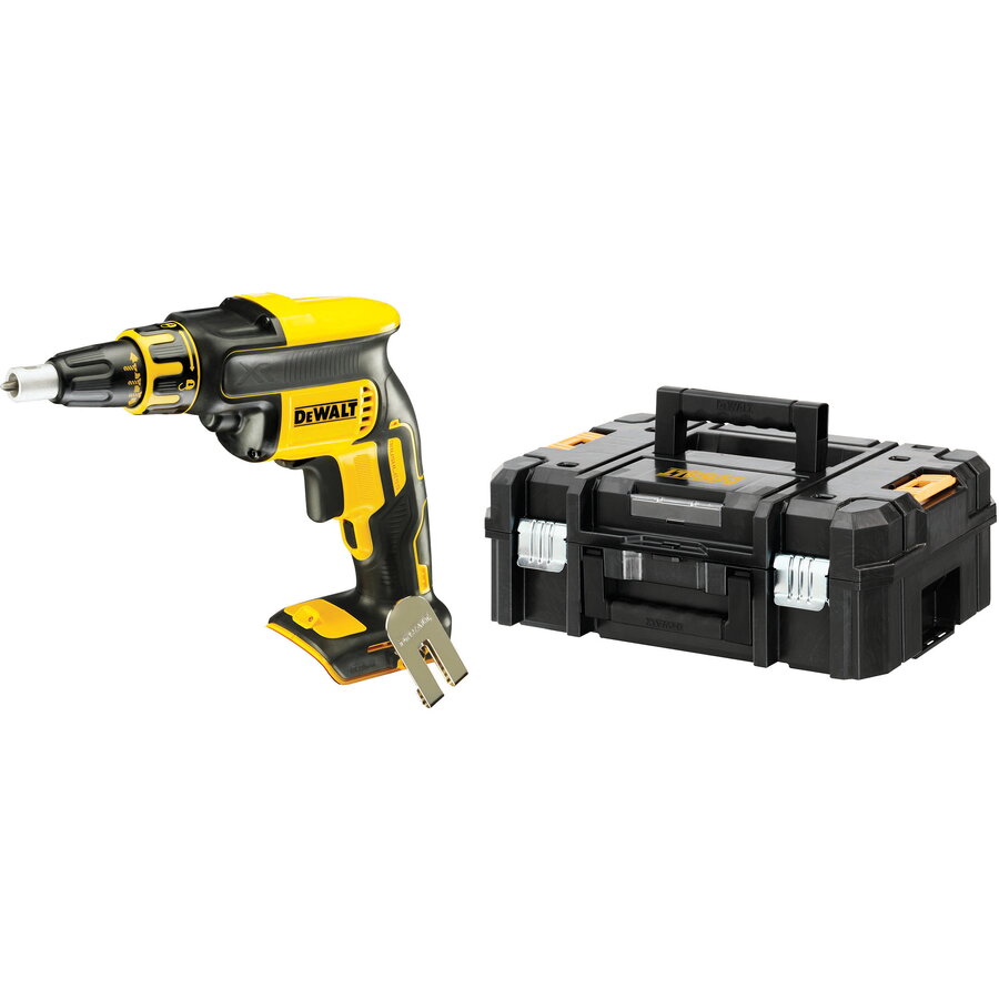 Surubelnita DCF620NT Cordless Drywall Screwdriver 18 Volt Magazine Screwdriver Yellow/Black without Battery and Charger in T STAK Box II