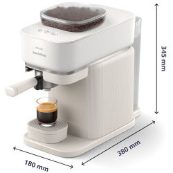 Espressor cafea Baristina BAR300/00 espresso machine white 1550 watts
