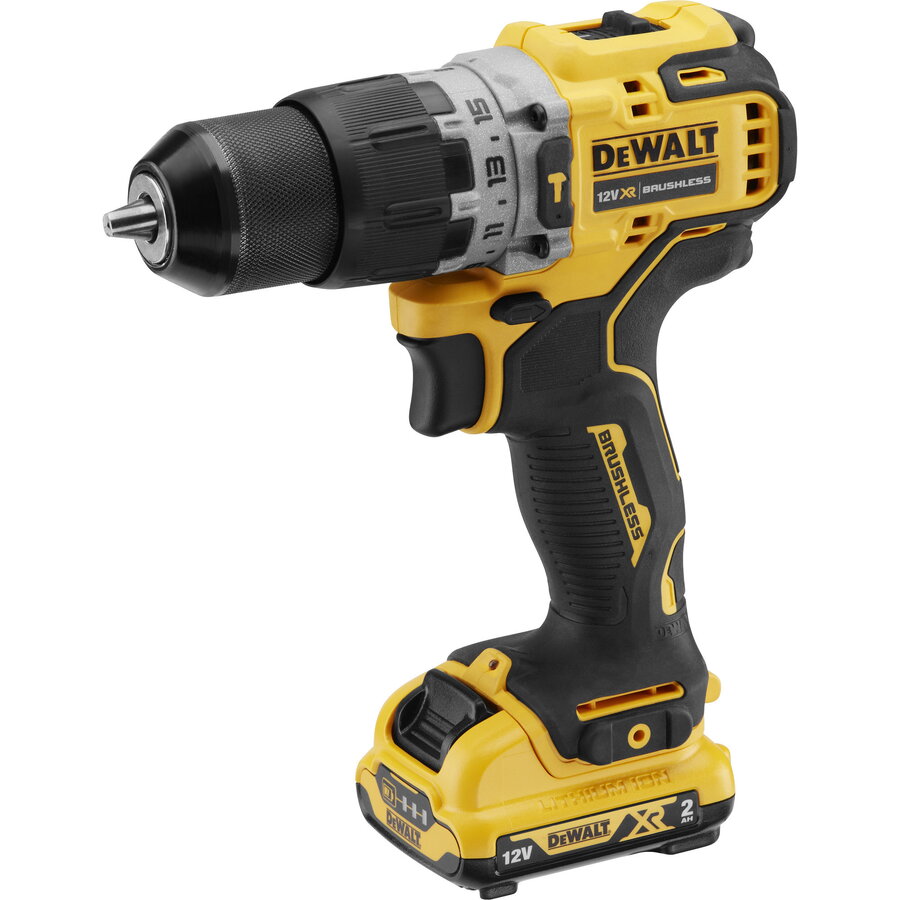 Masina de gaurit Cordless Impact Drill Driver DCD706D2 12 Volt yellow/black 2x Li-Ion XR batteries 2Ah in T STAK box