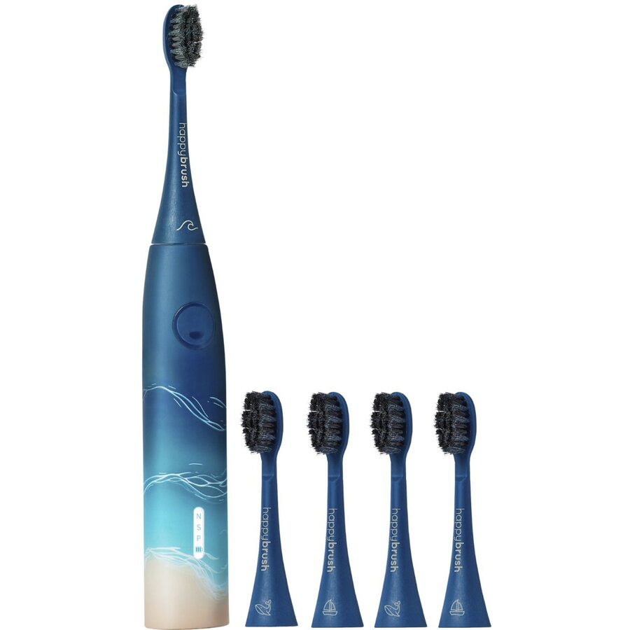ECO VIBE 3 Starter Kit Ocean + 4 Refills, Electric Toothbrush blue/beige