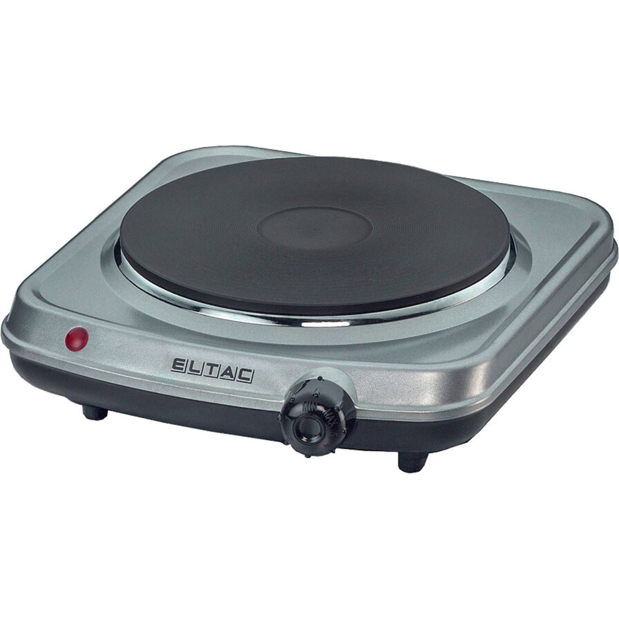 Plita single hotplate ELTAC EK 18 silver/black, 1,500 watts, cooking surface O 18cm