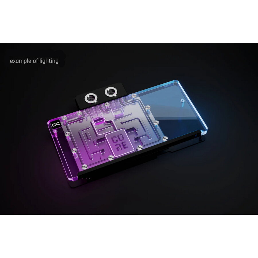 Core RX 9070 XT Aorus Elite (transparent/chrome, incl. backplate)