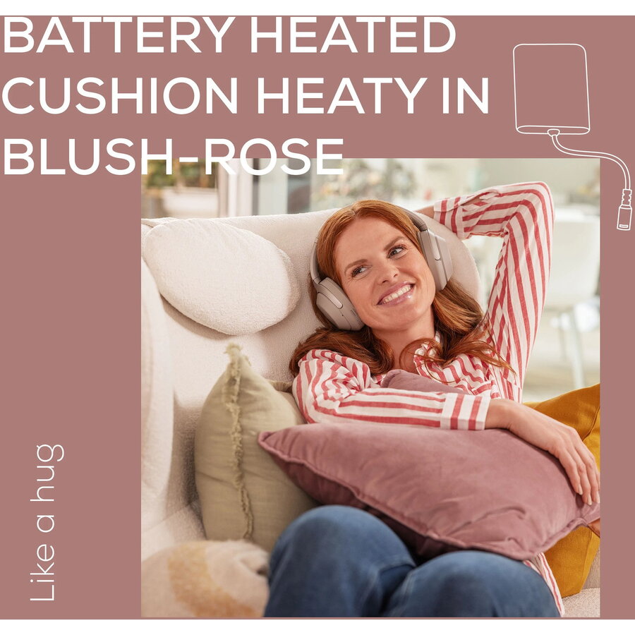 Incalzitor corporal HK 77 Heaty blush-rose (lavender, velvet cover)