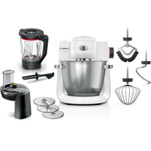 Robot de bucatarie MUM6EW22 food processor (white/stainless steel 1600 watts series 6 patisserie set mixer attachment)