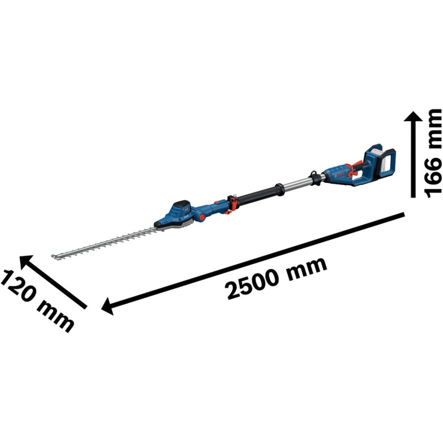 Bosch Powertools cordless telescopic hedge trimmer GHE 18V-50 TP Professional solo, 18Volt (blue, without battery and charger)