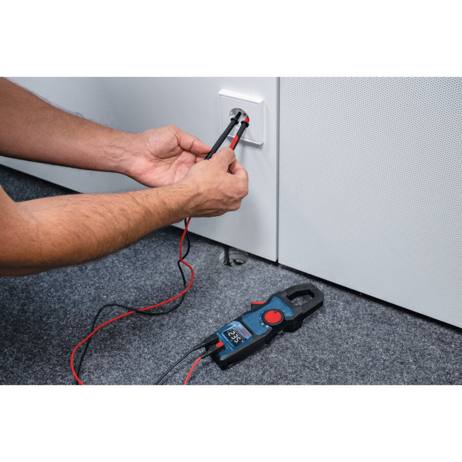 Bosch Powertools GMC 600-15 Professional clamp meter (blue/black, 2x batteries, bag)