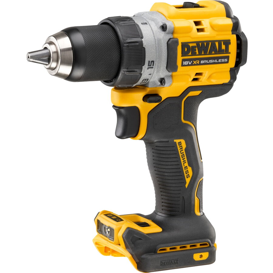 Masina de gaurit cordless drill DCD800NT 18 volts (yellow/black without battery and charger in T STAK box)