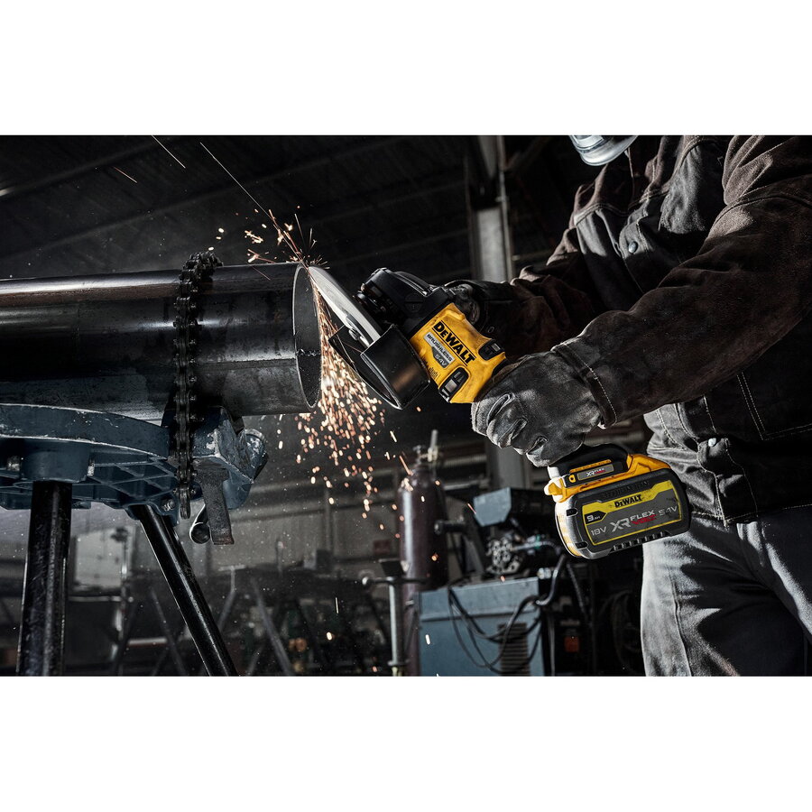 Polizor cordless angle grinder DCG440N 180mm 54Volt (yellow/black without battery and charger)