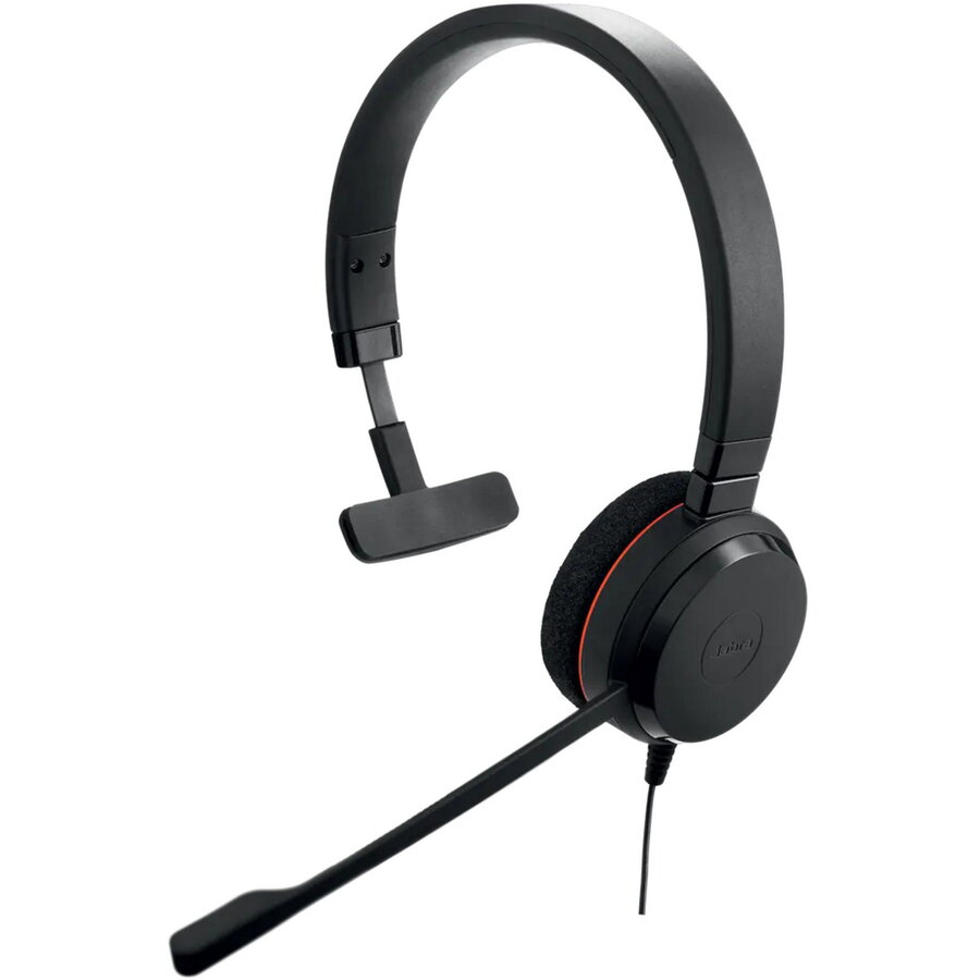 Casti Evolve 20 Stereo Adaptor Negru