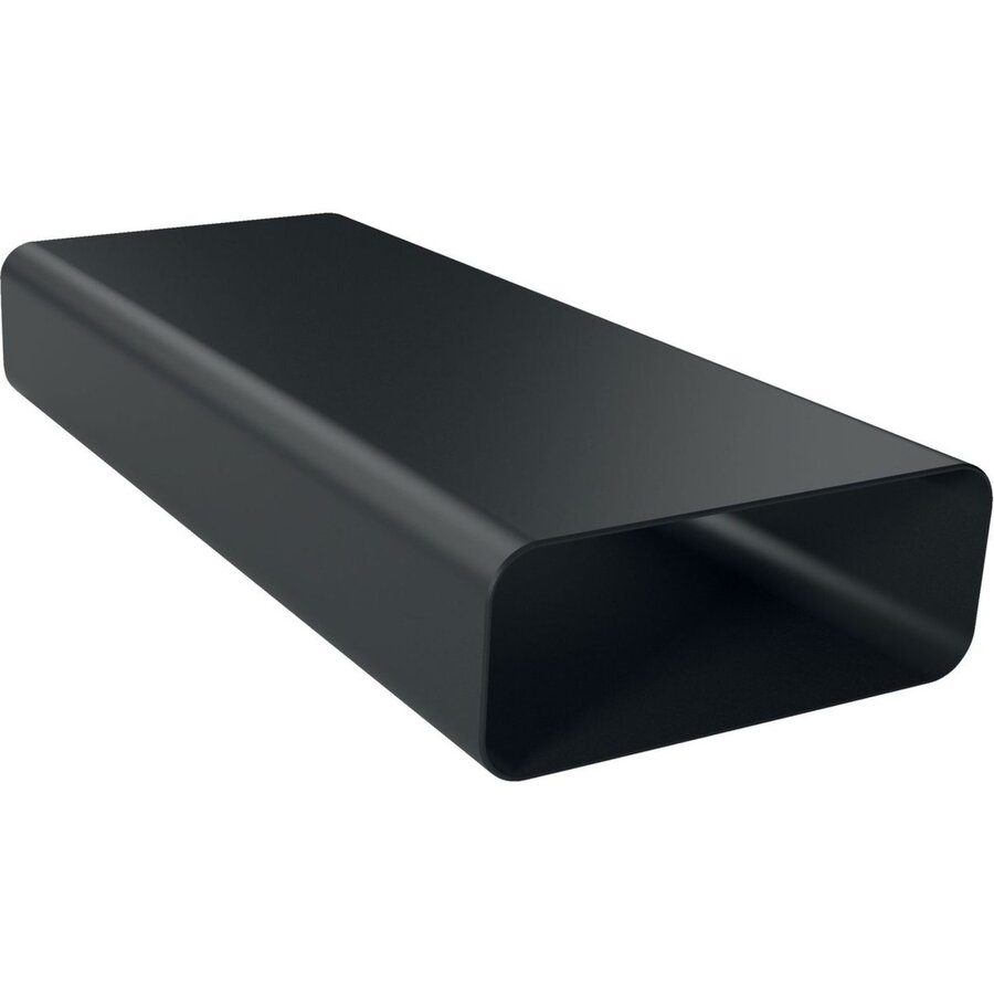 flat duct piece Z861SM2, 1 meter (black, straight, male)