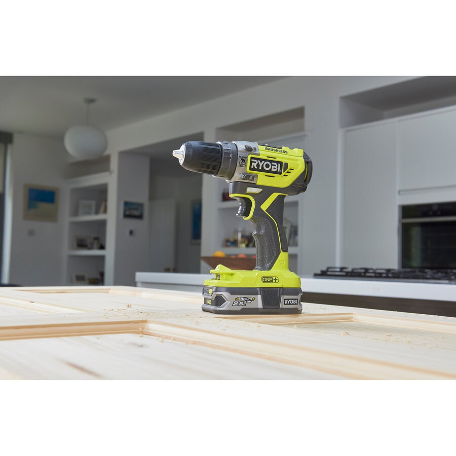 Masina de gaurit ONE+ cordless impact drill R18PD5-220S, 18Volt (green/black, 2x Li-ion battery 2.0Ah)