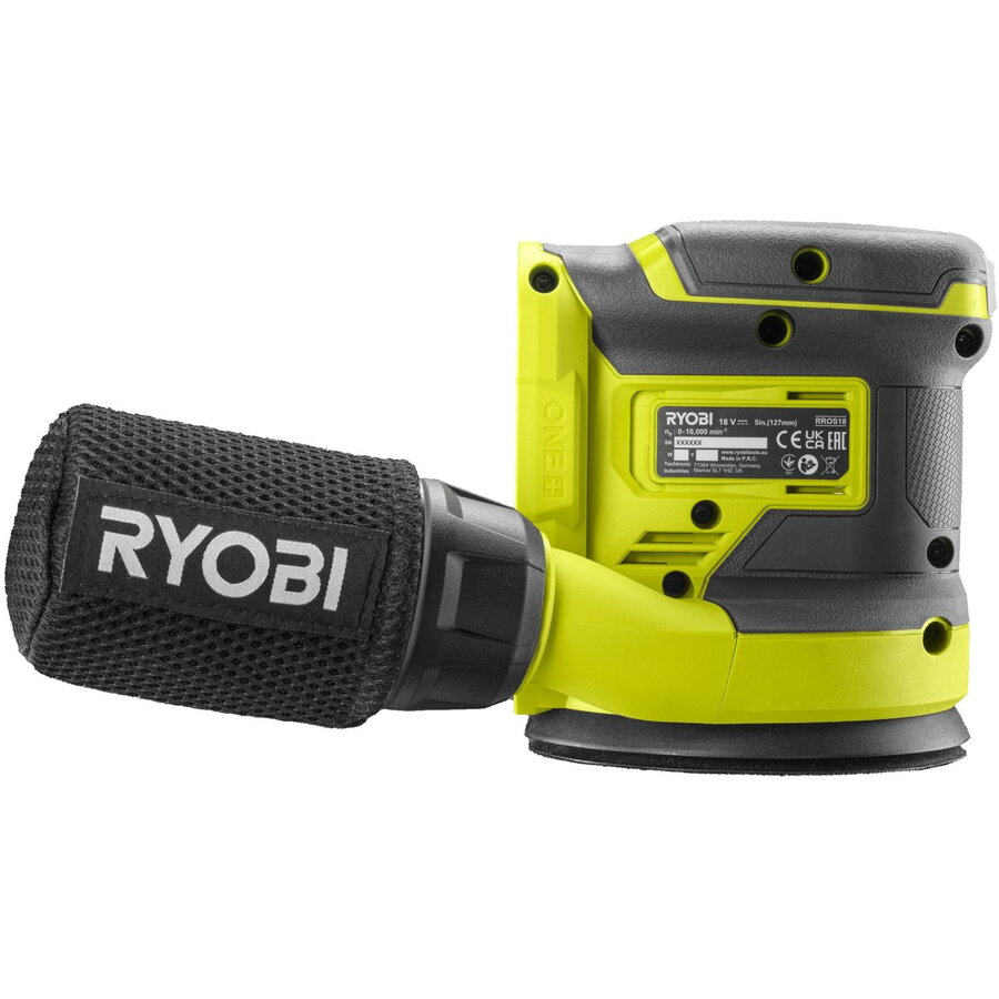 ONE+ cordless eccentric sander RROS18-0, 18 volts (green/black, without battery and charger)