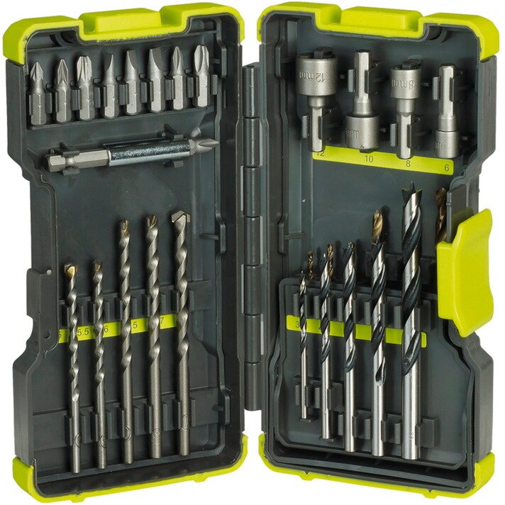 bit and drill box RAK30MIX, 30 pieces, drill & bit set (green)