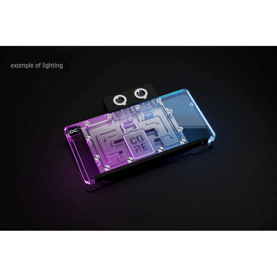Core RX 9070 XT Hellhound + Pure (transparent/chrome, incl. backplate)