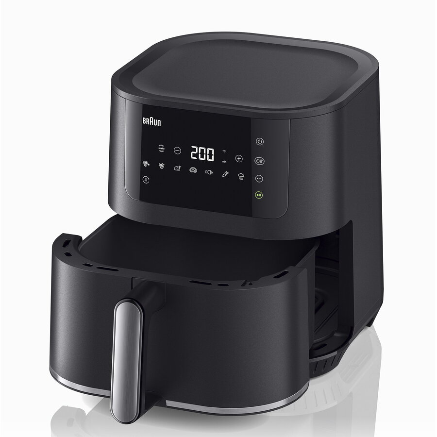 Braun Houshold hot air fryer MultiFry 5, HF 5034I (black, 1,700 watts, basket 6.0 liters)