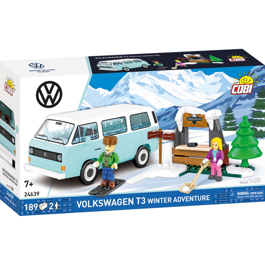 Set de Construit Volkswagen T3 Aventura de Iarna 189 Piese Varsta 7 Ani+ Multicolor