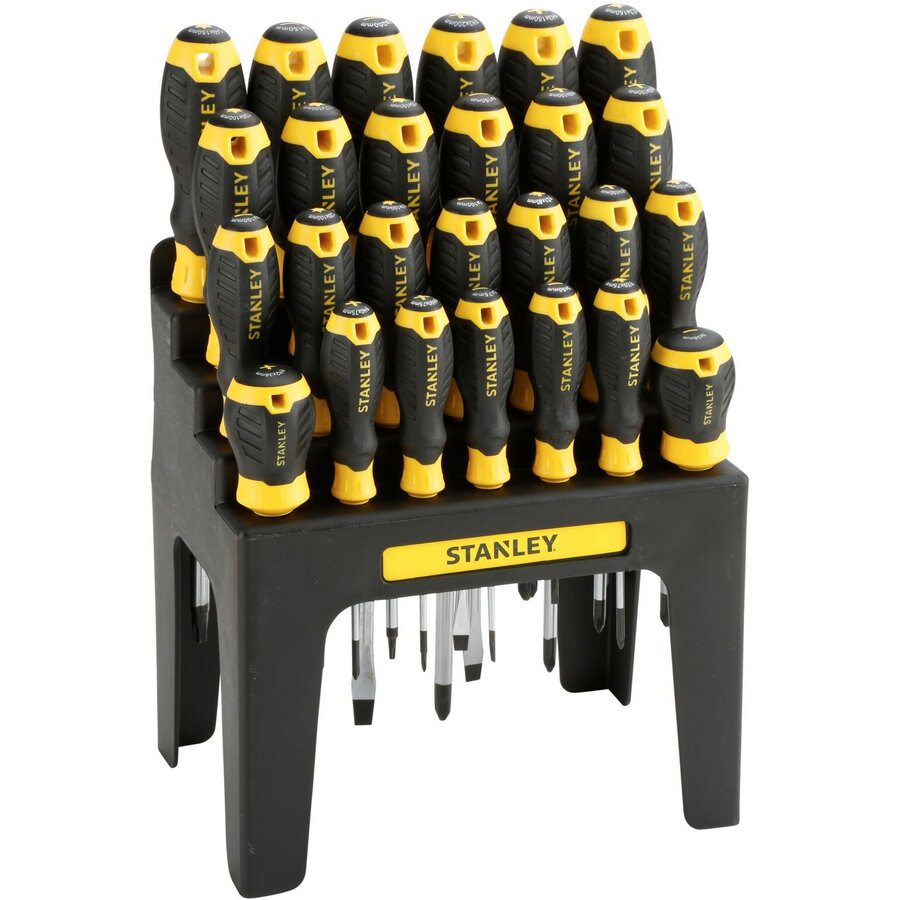 Surubelnita Screwdriver Set with Storage Rack (Black/Yellow, 26 Pieces)
