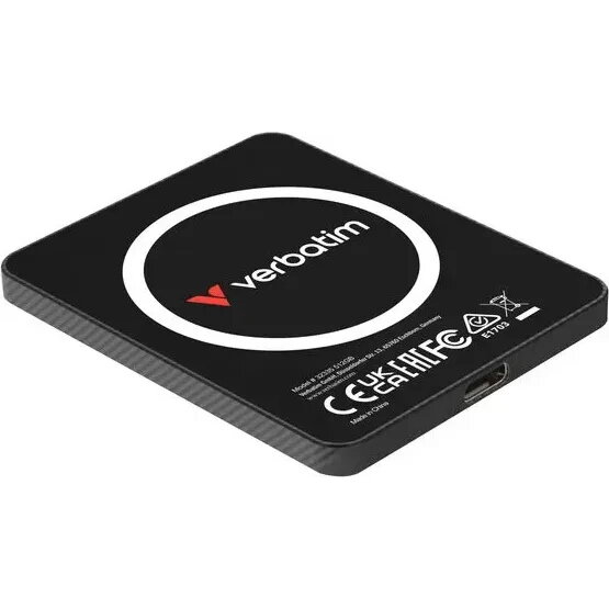 SSD Extern Verbatim SnapBack Ultra Slim 1TB USB-C Black — imaginea 2