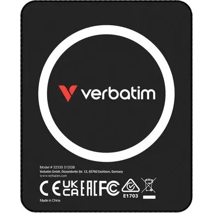 SSD Extern Verbatim SnapBack Ultra Slim 1TB USB-C Black — imaginea 3