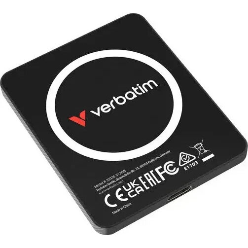 SSD Extern Verbatim SnapBack Ultra Slim 1TB USB-C Black — imaginea 4