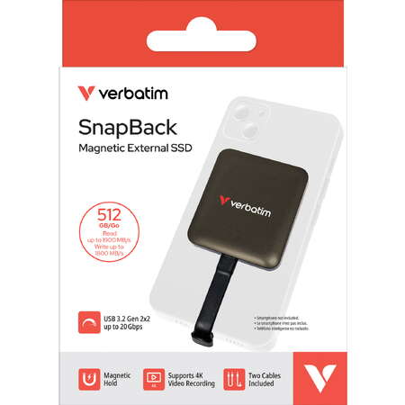 SSD Extern SnapBack 512GB USB-C Mocha Metallic