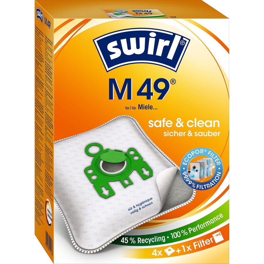 vacuum cleaner bags M 49 EcoPor (4 bags, 1 exhaust filter)