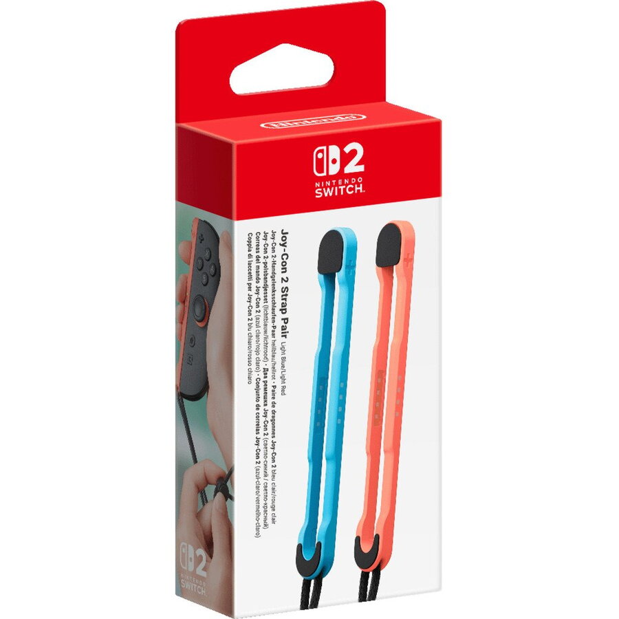 Joy-Con 2 Wrist Strap Pair (Light Blue/Light Red, for Switch 2)