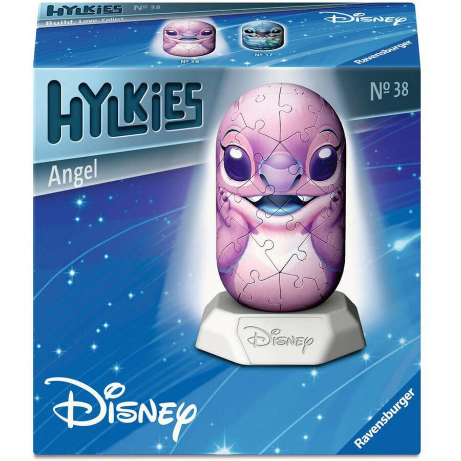 Puzzle 3D Ravensburger Hylkies Disney Stitch Angel 54 Piese 8 Ani+